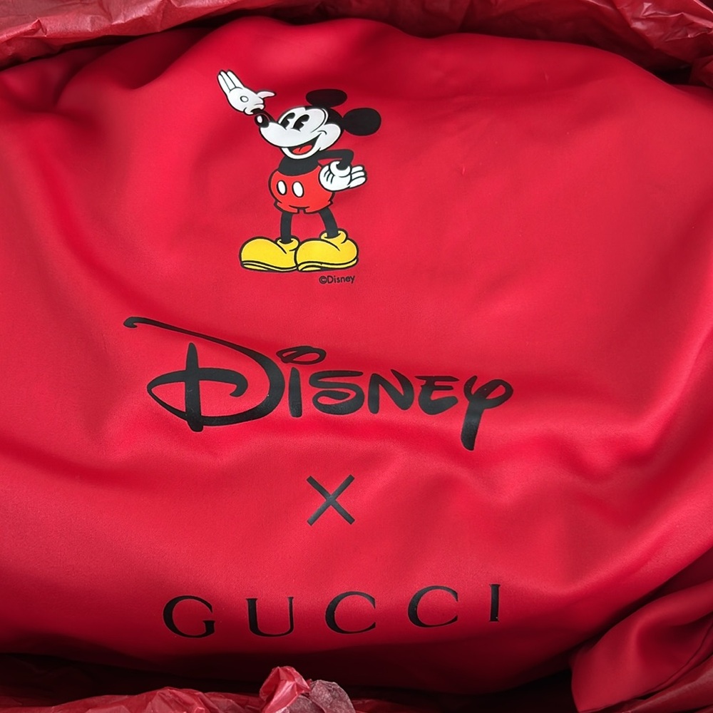 🏰Gucci🏰 x Disney Vintage GG Supreme Monogram Mickey Mouse Shoulder Bag - Picture 4 of 16